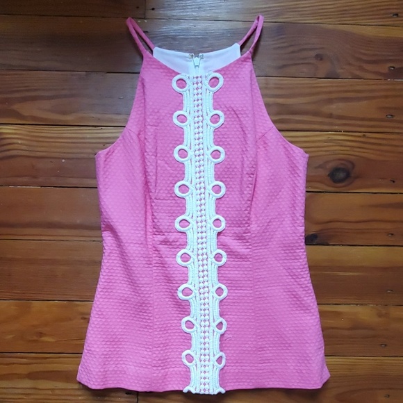 EUC 💕 Lilly Pulitzer - Pink Annabelle Top 🆕 - Picture 2 of 5